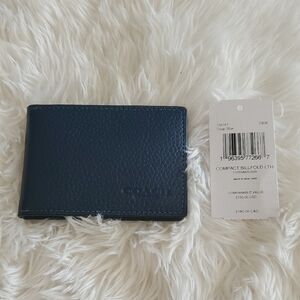 Coach Deep Blue Compact Billfold